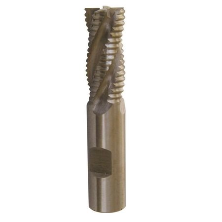 QUALTECH Roughing End Mill, NonCenter Cutting, Series DWC, 34 Diameter Cutter, 334 Overall Length, 15 DWC3/4